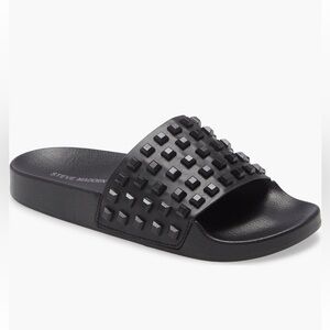 Steve Madden Black Studded Sandals